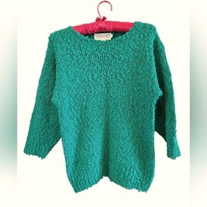 Chaus kelly green 3/4 sleeve sweater. Women's medium. $5 w 3 or + bundle.